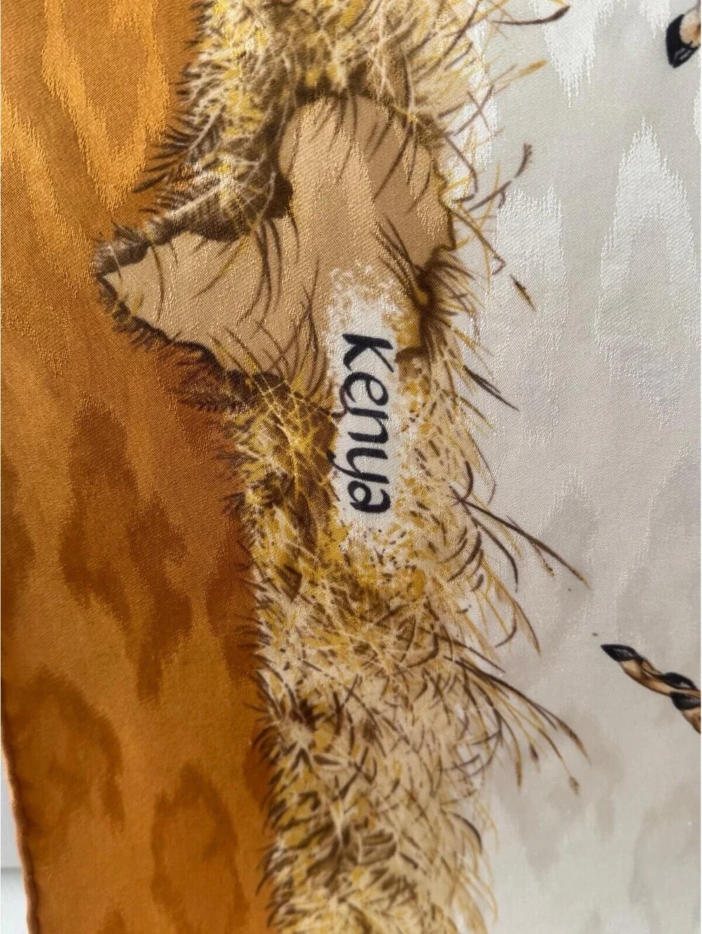 Hermès “Kenya” Carré 90 Jacquard Silk Scarf – Robert Dallet Wildlife Design